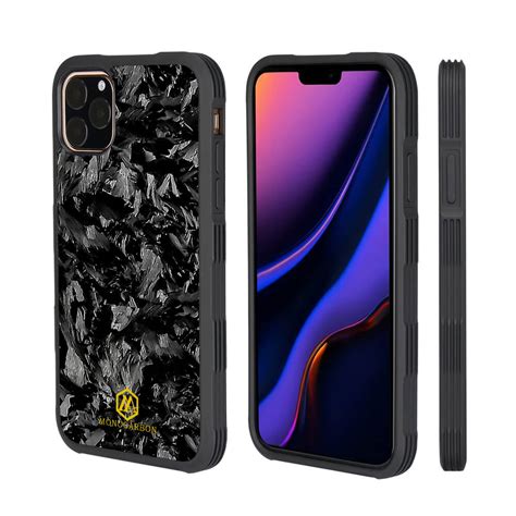 Monocarbon Shockproof Forged Carbon Fiber Case For Iphone 11 Pro 11