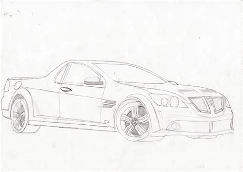 Holden Ute Drawings Sketch Coloring Page