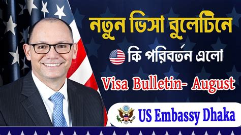 নতন ভস বলটন ক পরবরতন এল Visa Bulletin August 2024 USA