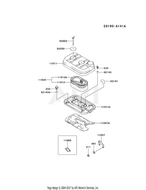 Kawasaki Fd620d Bs15 4 Stroke Engine Fd620d Parts Diagram For Air Filter Muffler