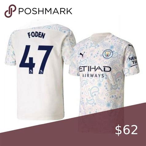 Manchester City Phil Foden White Jersey | White jersey, Hollister shirts, Jersey