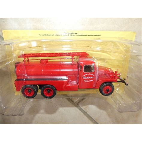 CAMION POMPIERS N031 GMC CCKW 353 MARCIGNY HACHETTE 1 43 De Refer