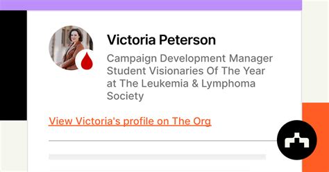 Victoria Peterson Campaign Development Manager Student Visionaries Of