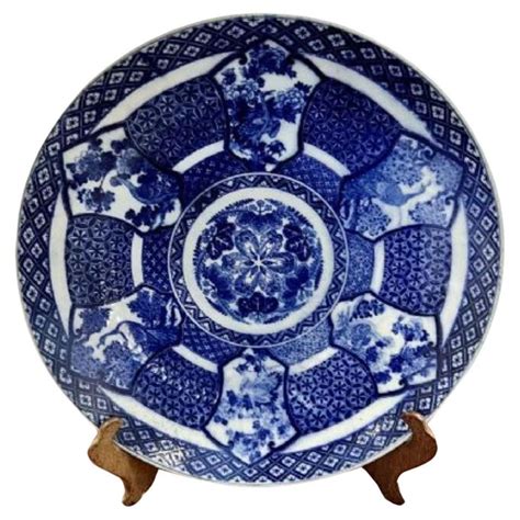 Quality Antique Japanese Blue And White Imari Plate For Sale At 1stdibs