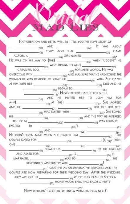 Bachelorette Mad Libs Free Printable