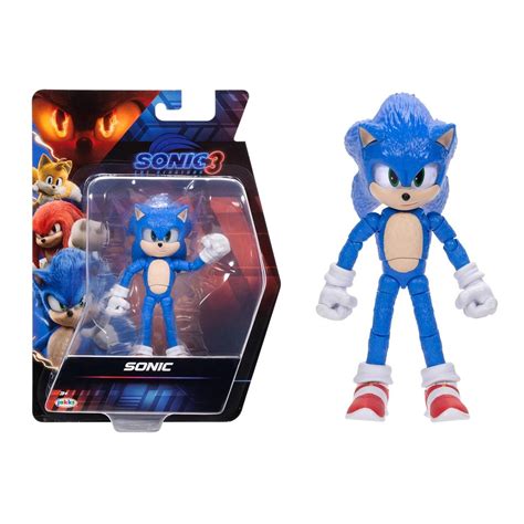 Sonic The Hedgehog Boneco - Boneco Articulado Sonic - Sonic 3 The Hedgehog - 13 cm - Jakks | Shopee ...