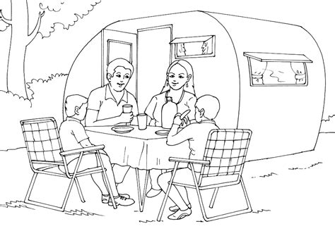 50 Dessins De Coloriage Camping à Imprimer Sur Page 3