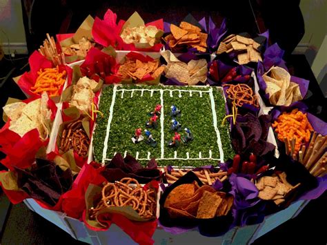 Super Bowl Chip And Dip Stadium Platter