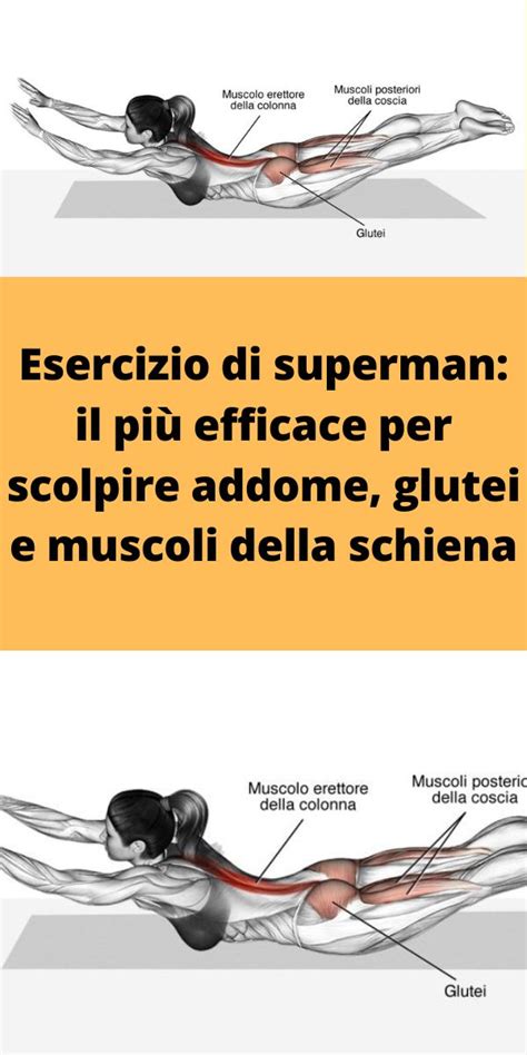 Esercizio Di Superman Il Pi Efficace Per Scolpire Addome Glutei E