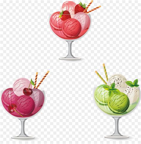 Sorvete Cocktail Sundae png transparente grátis