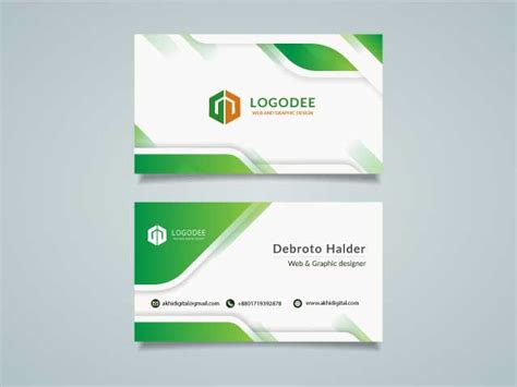 Colorful business card design design free download, - LogoDee Logo ...