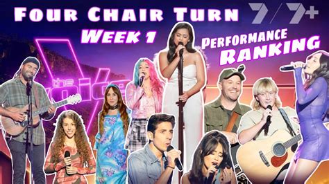 Week 1 Four Chair Turn The Blind Auditions The Voice Au 2024 Youtube