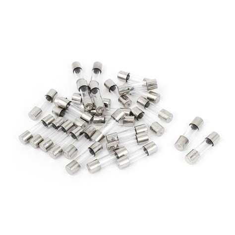 sourcingmap 30 Pcs 5mmx20mm F3AL250V Quick Fast Blow Cartridge Glass ...