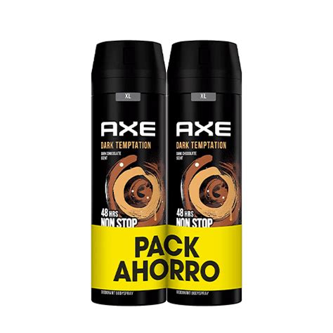 Axe Desodorante Para Hombre Bodyspray Dark Temptation Pack 🥇【muestras A