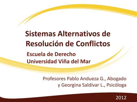 Ppt Sistemas Alternativos De Resolución De Conflictos Powerpoint