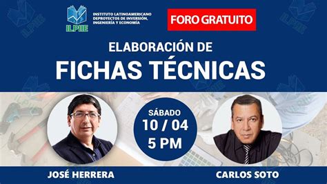 Registro Foro Elaboración de Fichas Técnicas