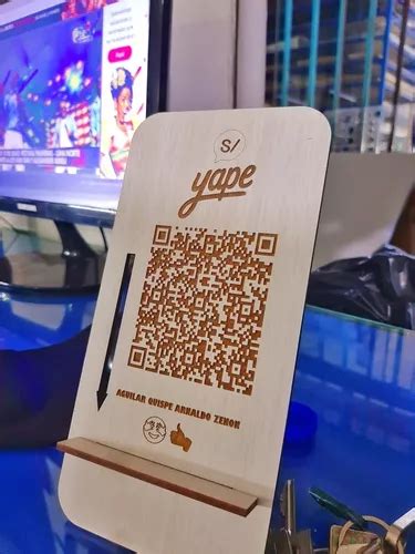 Qr De Yape Y Plin Engrabado En Madera Personalizado En Venta En Lima