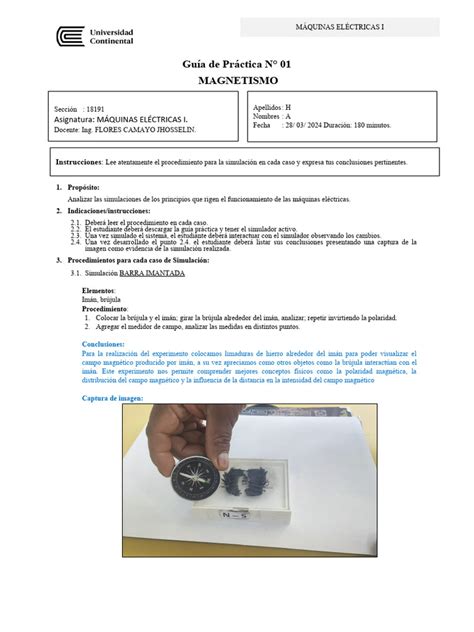 Guía Práctica Nº01 Maquinas Electricas Pdf Inductor Corriente