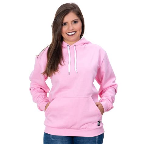 Moletom Moleton Blusa De Frio Canguru Unissex Rosa Casaco Blusão