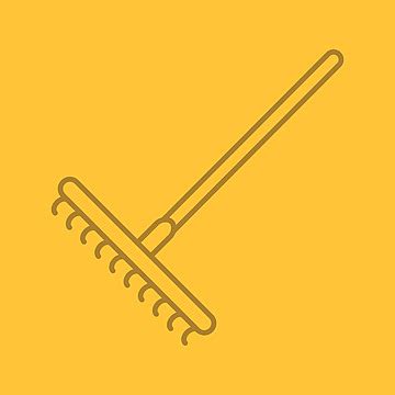 Rake Icon Outline Logo Filled Vector Outline Logo Filled PNG And