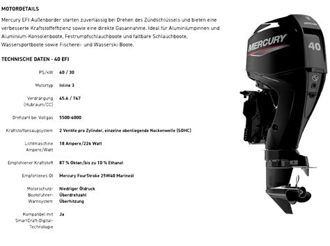 Mercury Aussenbordmotoren Rheinlandboote