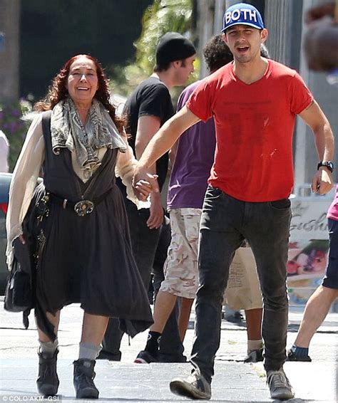 Shia Labeouf Holds Hands With Mother Shayna Saide For Hollywood Lunch