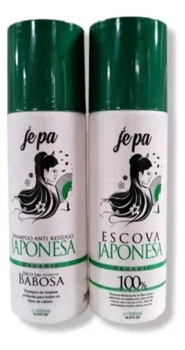 Kit Escova Japonesa Jepa Orgânica 300ml X 2 Parcelamento sem juros