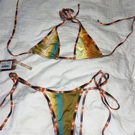 Jaded London Micro Bikini In Sunset Never Worn Tags Depop