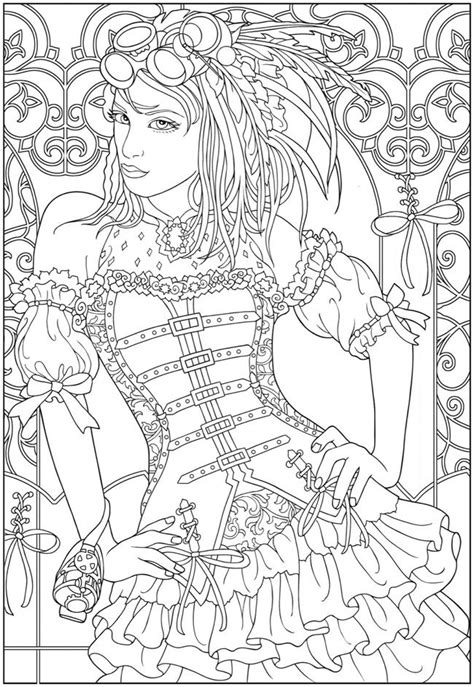 Welcome To Dover Publications Steampunk Coloring Coloring Pages