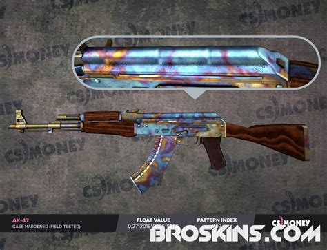 Pattern Rank On Ak 47 Case Hardened And Price Value Broskins Cs 2