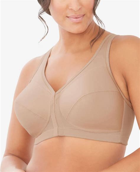 Glamorise Magiclift Front Close Posture Back Wire Free Bra Cafe 58f • Pris