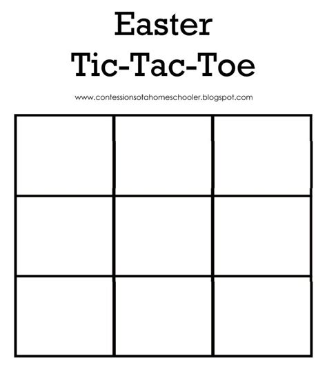 Tic Tac Toe Printable Game