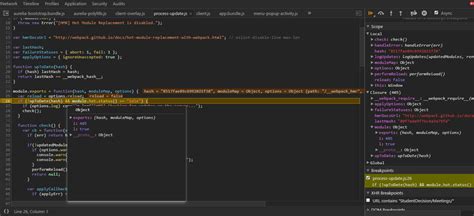 Node Js Webpack Hot Middleware Throws Error On HMR Update Status