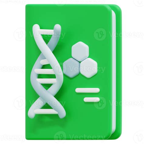 Biology Book 3d Render Icon Illustration 11648974 Png