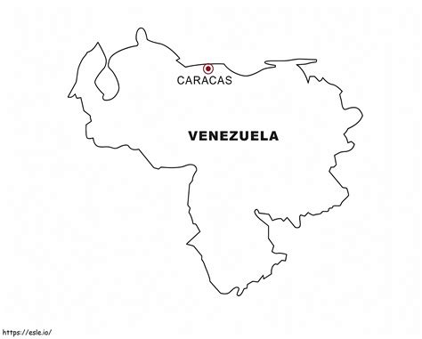 Mapa Imprimible De Venezuela Hd Para Colorear Para Colorear