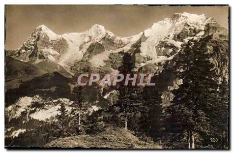 Suisse Schweiz Eiger Moench Und Jungfrau Carte Postale Ancienne