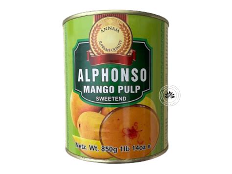 Annam G Alphonso Mango Pulp Lotus Markt