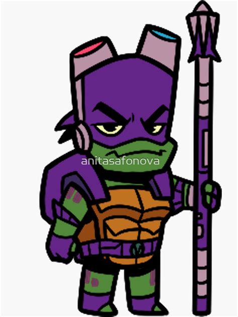 Donatello Sticker For Sale By Anitasafonova Redbubble