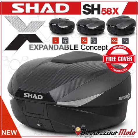 Shad Sh X Moto Maxi Scooter Top Case Valise Extensible L Cover