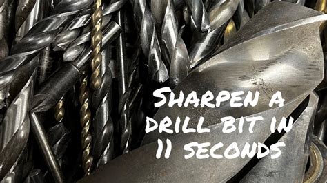 How To Sharpen A Drill Bit Quickly And Easily By Hand YouTube