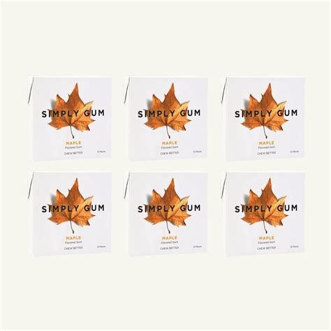 Maple Gum | All Natural, Sweet Maple Gum by Simply Gum