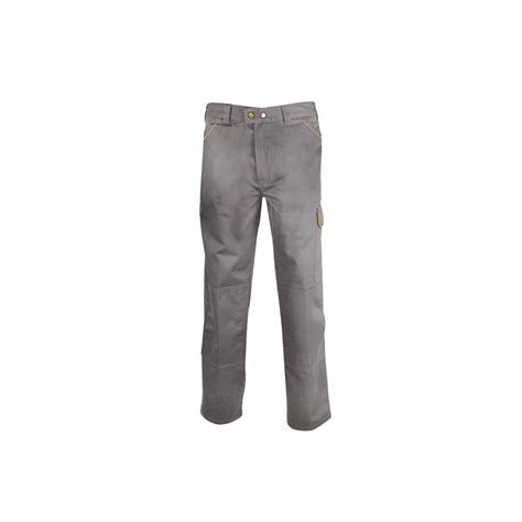 Pantalon De Travail Gris Polyester Confort Durabilit