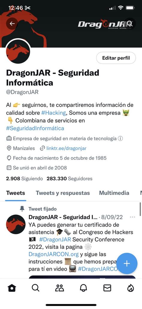 DragonJAR Seguridad Informática on Twitter Ya me salió la opción de