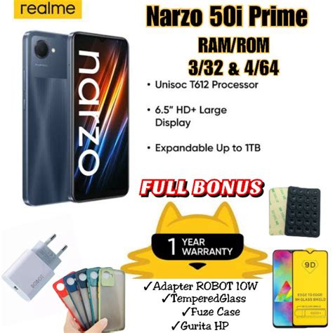 Jual REALME NARZO 50i PRIME 4 64 RAM 4GB ROM 64GB REALME NARZO 50i