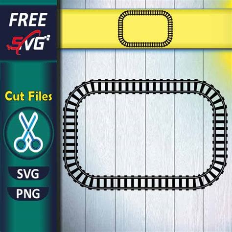 Square Train Track Svg Free Square Frame Svg