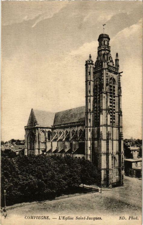 Compiegne Eglise Saint Jacques France à Compiègne Cartorum