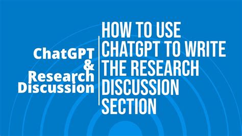 How To Use Chatgpt For Discussion Section In A Research Study Youtube