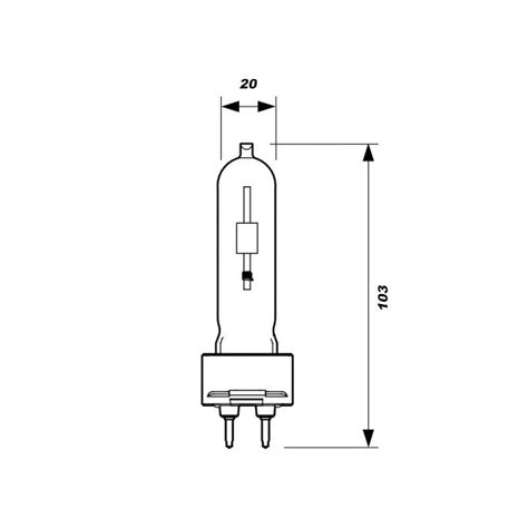 Philips Mastercolour Cdm T Elite G12 35w 930 Warm White Metal Halide