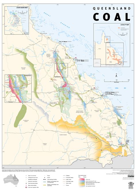 Queensland Coal Resource Map Fourteenth Edition Queensland Coal