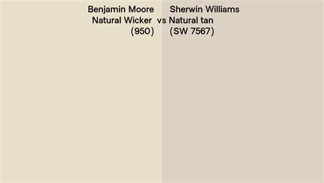 Benjamin Moore Natural Wicker Vs Sherwin Williams Natural Tan Sw